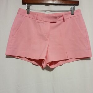 Theory Women's Pink Cotton Blend Dress Shorts Size‎ 6 Career Casual